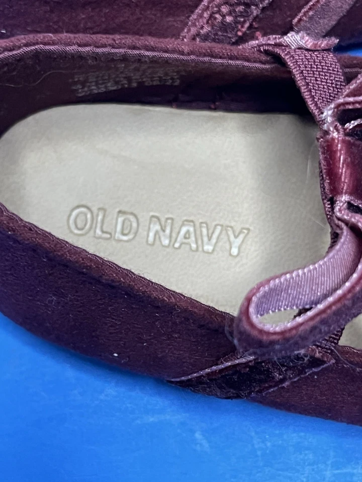 Old Navy Baby Girl Shoes 18-24Months Ballet Flats Mary Jane Red Bow Cute - Image 2 of 4