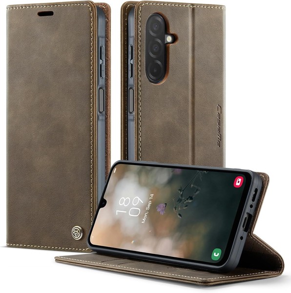 HandyhüLle KlapphüLle Premium Pu Leder Rfid SchutzhüLle FüR Galaxy A17 4G 5G-image