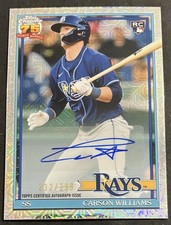 2026 - 1991 Topps Chrome Silver Pack Mojo Autographs Carson Williams RC /299