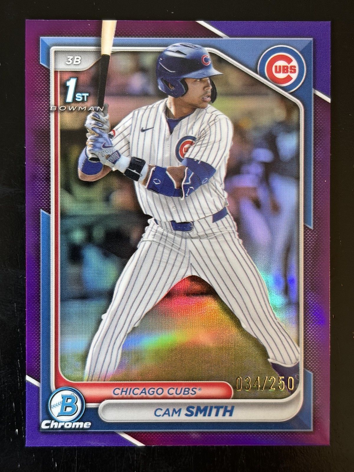 2024 Bowman Draft - Chrome Cam Smith #BDC-67 Purple Refractor /250 (RC) Cubs
