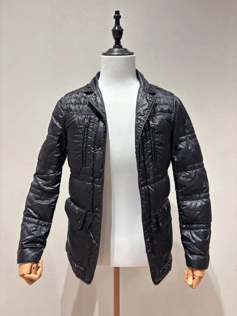 MONCLER DUBBO 2Way Down Jacket Black Tag 0 XS Men's Japan image 4