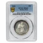 1846 Medium Date Seated Liberty Half Dollar 50C PCGS MS 62