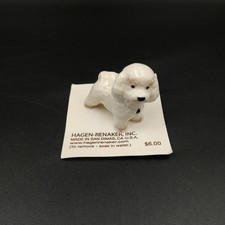 Hagen-Renaker Bichon Frise Dog Figurine On Original Card 03272