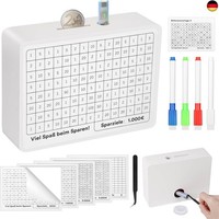 Selizo Spardose Holz,Sparbox Mit Zahlen Ankreuzen,Sparbox With Ziel,Spardose