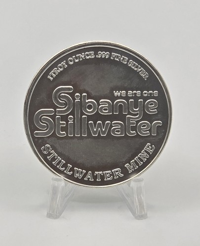 2022 SAFE WORKER G.E.T SAFE 1oz .999 Silver Sibanye Stillwater Round - Picture 2 of 4