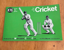 The Laws Of Cricket KTG Published in 1972 For The MCC - Excellent Condition