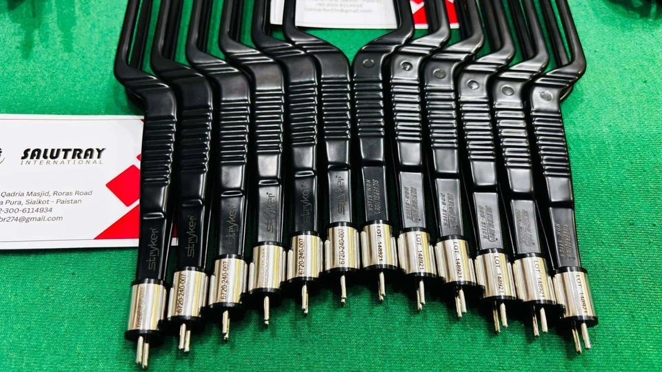 Juego de 10 pinzas de bayoneta bipolares antiadherentes Stryker SilverGlide 6720-240-007 Foto 3 de 4