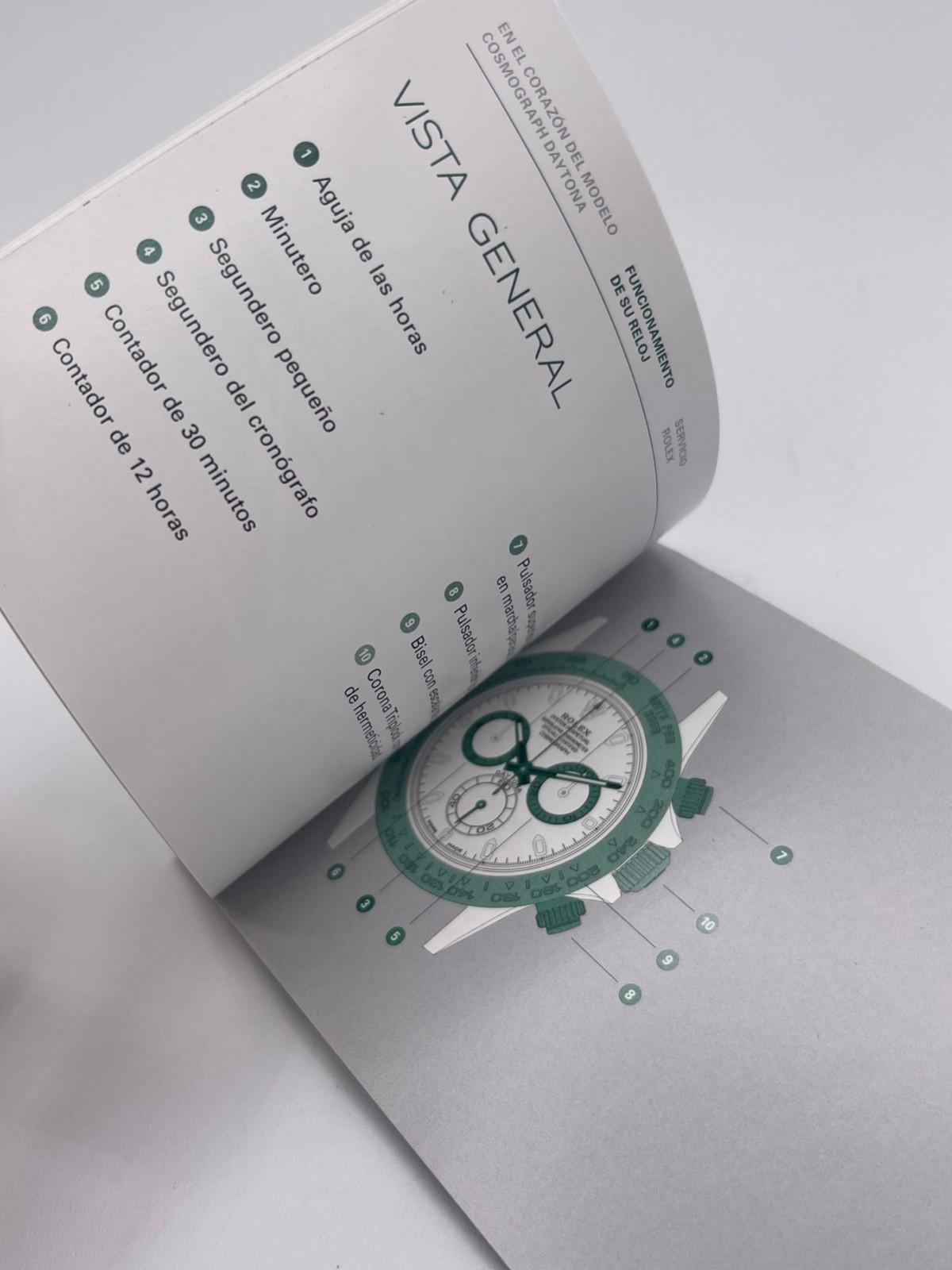 Rolex Daytona libretto corredo orologio watch booklet 11.2017 spagnolo foto 4
