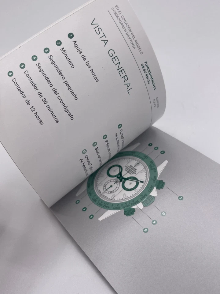 Rolex Daytona libretto corredo orologio watch booklet 11.2017 spagnolo - Immagine 4 di 4
