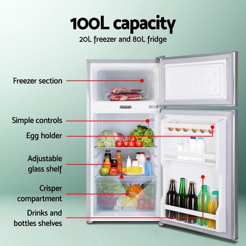 Glacio 100L Portable Fridge Freezer Bar Upright 12V/24V/240V Camping Caravan - Picture 5 of 7