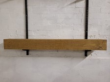 Solid Oak Beam Fireplace Mantel Shelving Planed 130x137x1260mm (131)