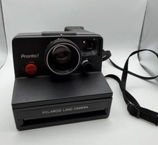 Vintage Polaroid Pronto   Polaroid Land Camera  Instant Film Camera w Strap Test
