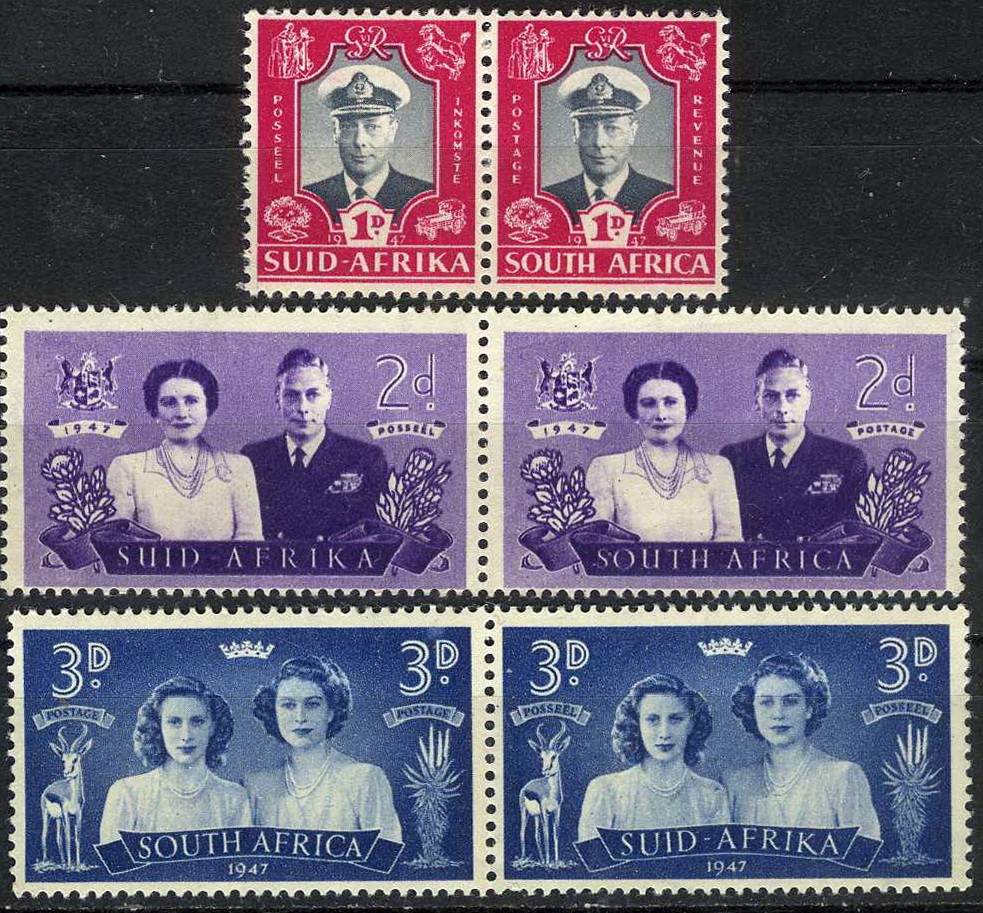 South Africa 1947 Royal Visit MLH (SC# 103-105)