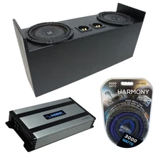 87-06 Jeep Wrangler YJ TJ Kicker CompVT CVT10 Dual 10" Rhino Sub Box HA-A800.1