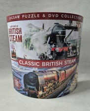 M&S Classic British Steam Jigsaw Puzzle & DVD Set - 750 Piece Tin - Complete