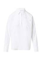 Comma Bluse Damen, GrößE M, Blau, 100% Baumwolle