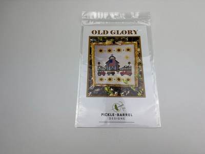 Pickle Barrel Designs Old Glory Patriotic Counted Cross stitch pattern Chart 4R