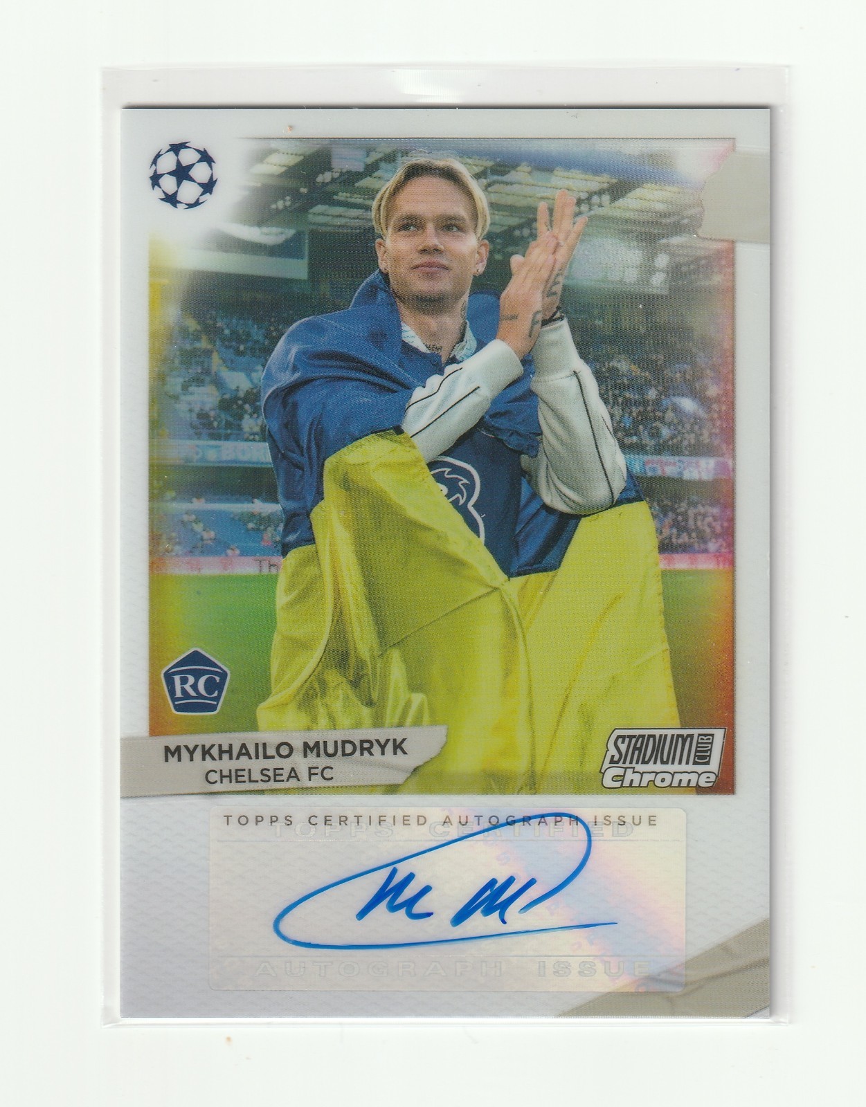 2022-23 STADIUM CLUB UEFA ROOKIE BEHIND THE LENS AUTO [ MYKHAILO MUDRYK ]CHELSEA