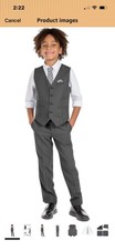 Boys' 6-Piece Formal Slim Fit Suit Set