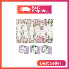 PH PandaHall 90PCS Handmade Wrap Label Tape, 9 Styles Watercolor Botanical Borde