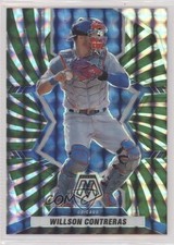 2022 Panini Mosaic Green Swirl Mosaic Prizm 12/12 Willson Contreras #3 s1i
