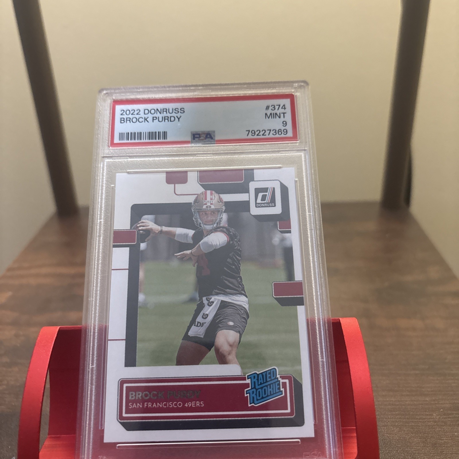 2022 Donruss Brock Purdy #374 PSA 9