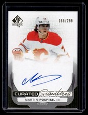 2024-25 Upper Deck SP Authentic Curated Signatures Gold Martin Pospisil Auto