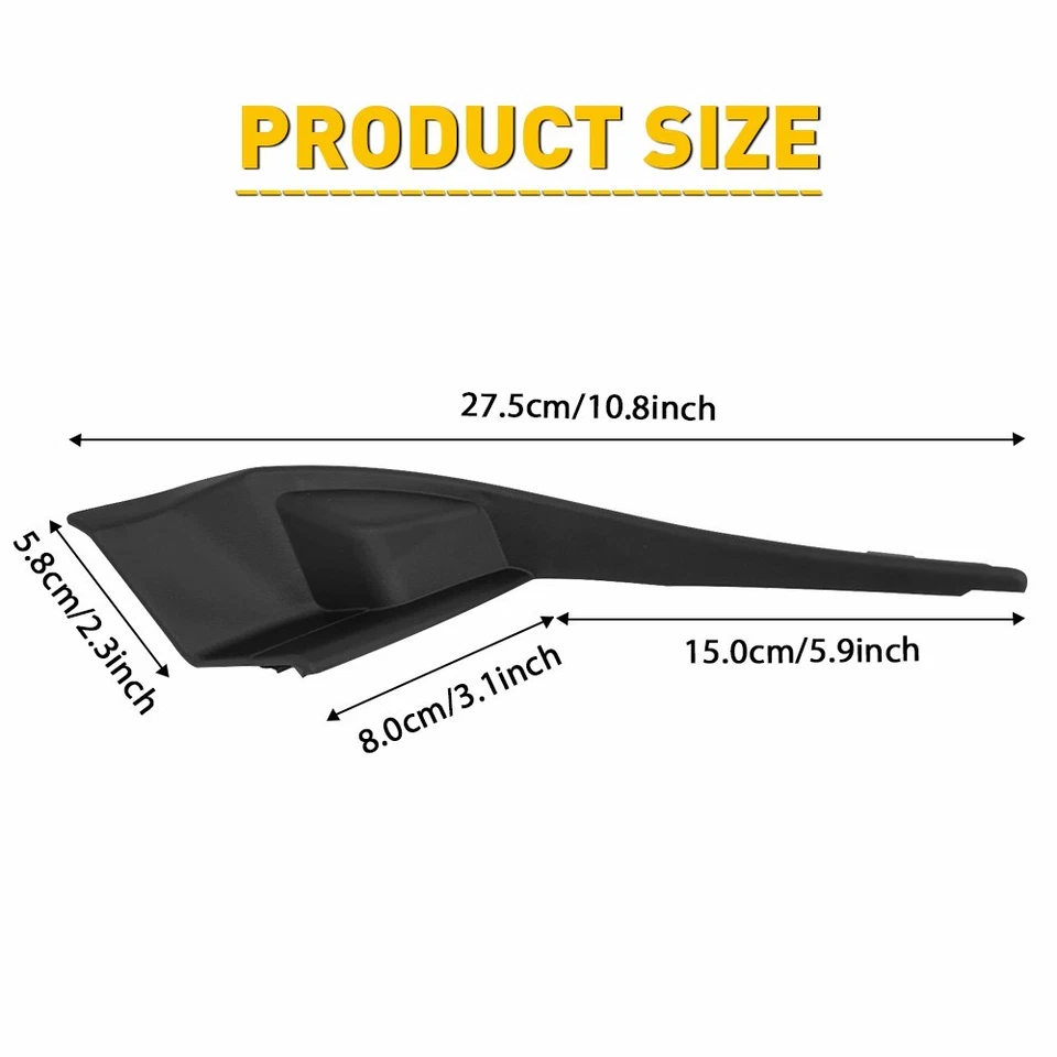 2Pcs For 2014-2018 Subaru Forester Front Windshield Wiper Grille Trim Panels EXR - Image 2 of 4