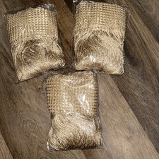 Tailorable Gold String Curtain Panels 118 x 100 Inches for Classic Home Decor