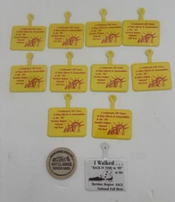 Misc Lot of Vintage Fold Over Buttons AACA Hershey Region Fall Meets Plus