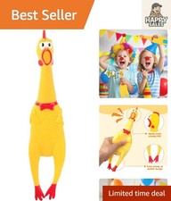 Durable Squeaky Chicken Dog Toy - Perfect for Party Fun and Pet Engagement