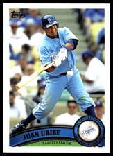Juan Uribe 2011 Topps Update #US303 Dodgers MLB READ FREE SHIPPING AutographDen
