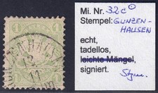 Altdeutschland Bayern Nr. 32 c gestempelt. BPP-Signatur Stegm&uuml;ller. Mi. 100 EUR.