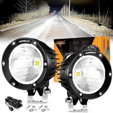 4In 72W Round Led Offroad Light, 2PCS 7200LM Spot White Led Offroad Light