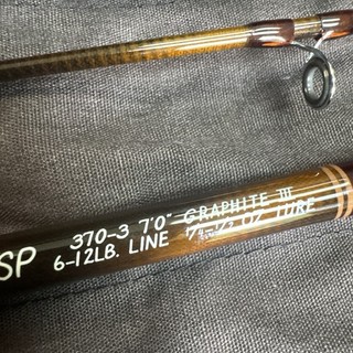 Sage GSP Graphite III 3 Pc Travel Spinning Rod 7’ 370 3 6 12# 1/4 1/2 oz