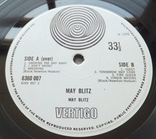 May Blitz - S/T // Orig 1st UK '70 M'print Vertigo Swirl LP Mint Copy