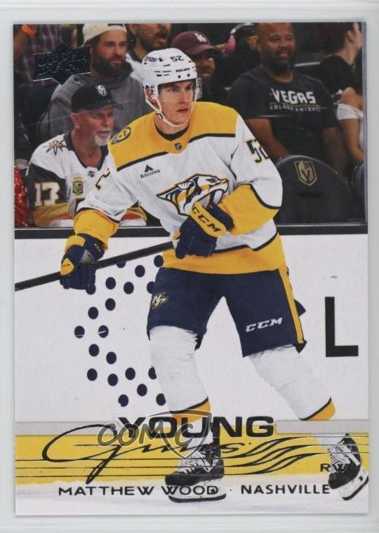2025-26 Upper Deck Series 1 Young Guns Matthew Wood #228 05s6