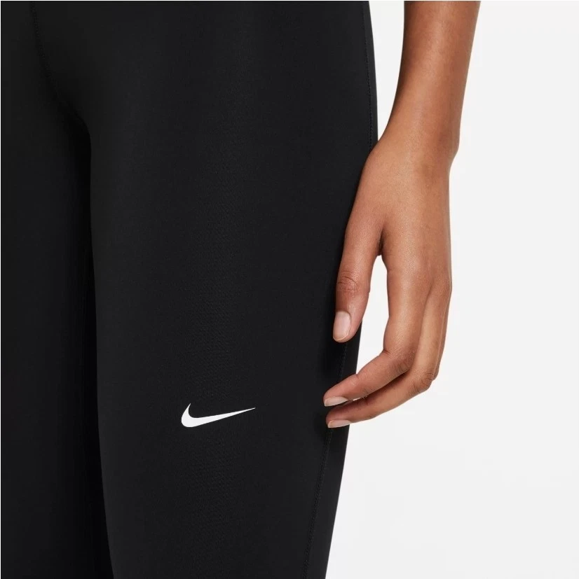 Women's Nike Pro Mid-Rise Mesh-Paneled Leggings Tight Training Pants Black M - Image 4 of 4
