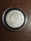 Golden State Mint 1 oz Incuse Indian Silver Round .999 fine Silver Bullion