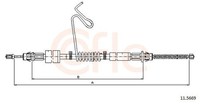 Cofle Seilzug, Feststellbremse 11.5669 FüR Ford