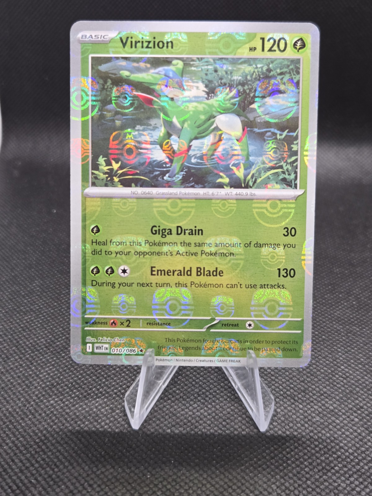 Virizion (Master Ball Pattern) 10/86 Pokemon White Flare - NM