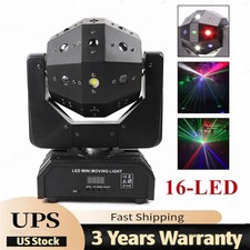 RGBW LED Laser Moving Head Stage Light DMX DJ Disco Party Effect Lighting USA