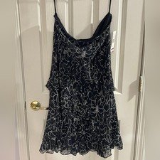 NWT Lauren Ralph Lauren Vintage Y2K Womens Hollywood 100 Silk Floral Skirt XL