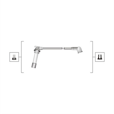 1X Magneti Marelli 941319170078 ZüNdleitungssatz FüR Mazda-image