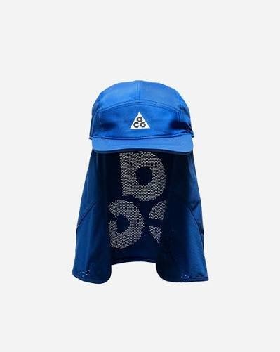 NEW Size M/L Nike ACG Fly Blue Hat Removable Neck Cape HJ7021 480
