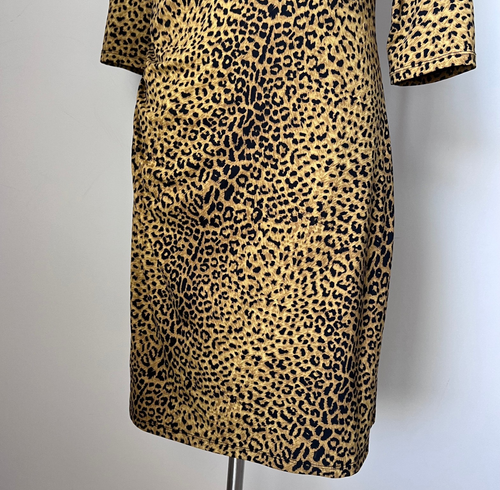 J. McLaughlin Dress Large Catalina Cloth 3/4 Sleeve Side Ruching Sheath Dress - Picture 5 of 14