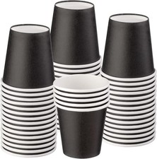 50 Pack 3 oz Paper Cups, Disposable Bathroom Cups, Mouthwash Cups, Small Paper