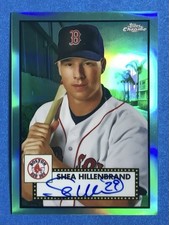 2021 Topps Chrome Platinum Aqua Refractor Shea Hillenbrand Auto Red Sox #/150