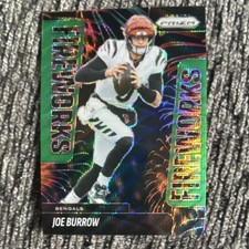 Panini Prizm 2025 Joe Burrow Fireworks Insert Football Card Bengals #25