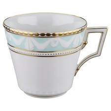 Kaffeetasse KPM Berlin Kurland I.Wahl Dekor 26 Goldrand - grüner Fond